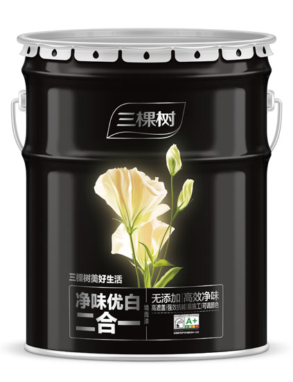 美好生活净味优白二合一墙面漆 20L
